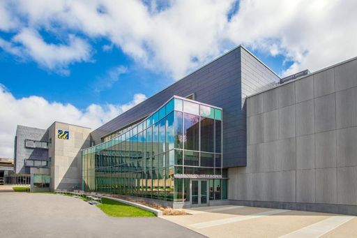 Exterior view of the Charlton College of Business Learning Pavilion