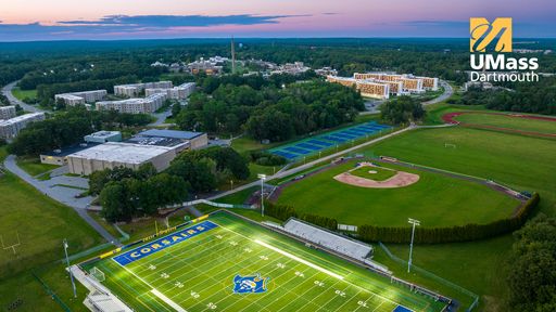 Campus Aerial with Athletics Fields
