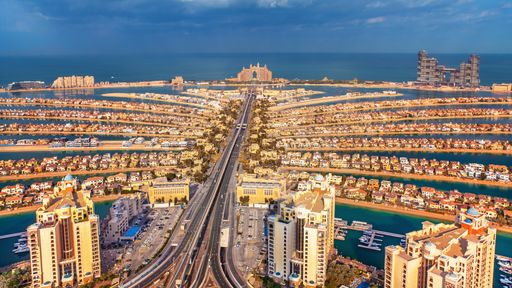 Palm Islands in Dubai, United Arab Emirates