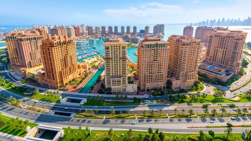 Pearl Island in Doha, Qatar