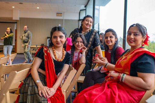 Group of UMassD students at Global Fusion: A Celebration of Culture!