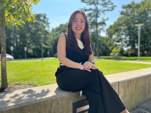 CCB alumna on campus