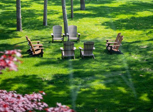 Campus grounds renovations between the campus center and parking lots 5 and 6A