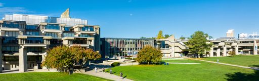 Campus Quad with the Claire T. Carney Library building in the background