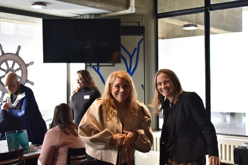 Employees in the Crows Nest at a Career Fair