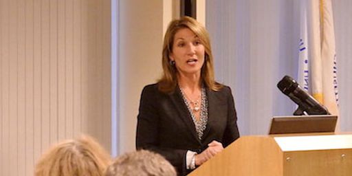 Speaker at conference center