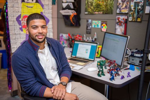 Emmanuel R. Fernandes Jr., who interned in the Digital Technology department at Hasbro in Pawtucket, RI