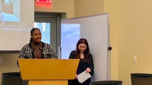 BayCoast Scholars share their story and thank leaders at BayCoast bank, Bristol Community College, and UMass Dartmouth for making the program possible