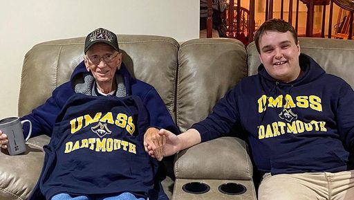 Keith with his late Grandfather, who passed away this past summer “He always said growing up to ‘Get those 100’s and 99’s!’ to my twin sister Breanna and I as we left for school every morning. He pushed for me to declare my major in accounting and to become a CPA.”