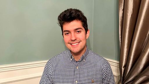 Shayne Velho, Senior Chemistry major from Westport, MA
