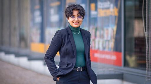 Jasmin Singh, computer science major with concentration in artificial intelligence