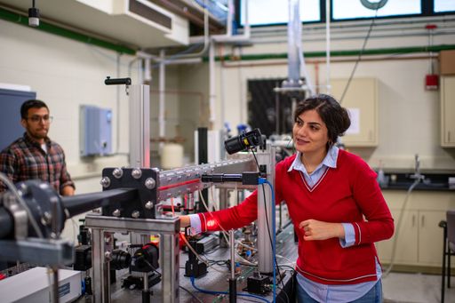 Hangjian Ling's research group in the Turbulent Channel Flow Facility