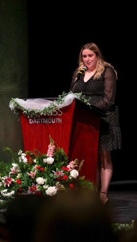 Student speaker DeArndra Galvin