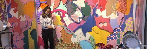 Yurie Hayashi in MFA studio