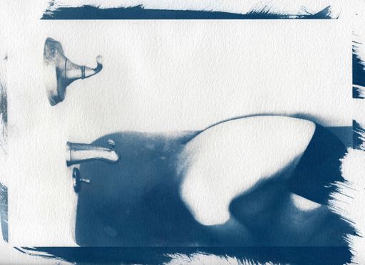 1st Honorable Mention: Paul Fauller, Just Stop Breathing, 2020, cyanotype