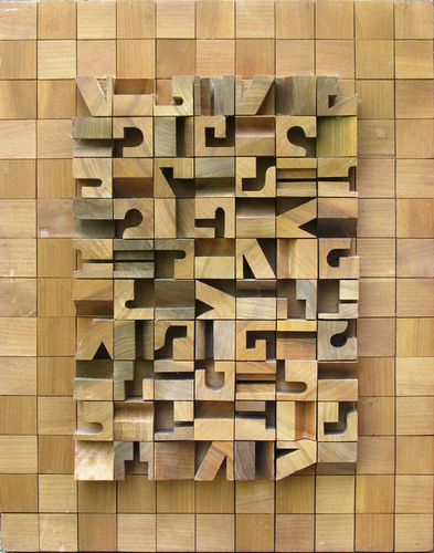 Untitled, 1974, bas-relief, bass wood, 24 1/4 x 19 1/4 inches © Norman S. Ives Foundation