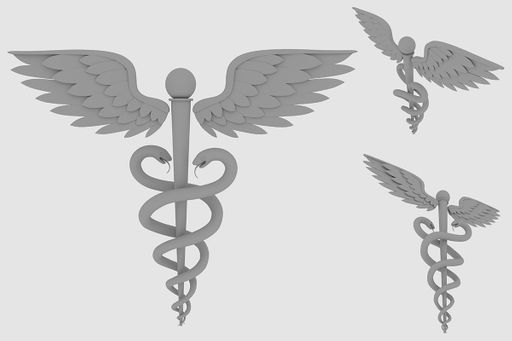 Caduceus, 2021, medical personnel character piece