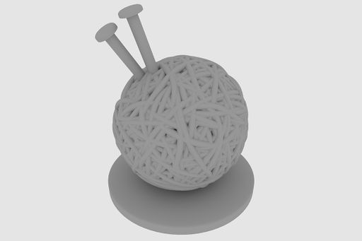 Yarn, 2021, old grandmother character piece