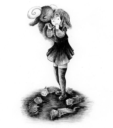 Dream 4, 2020, ink illustration, 5.125 x 6.5 inches