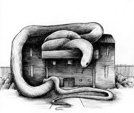 Dream 7, 2021, ink illustration, 7.75 x 5.75 inches