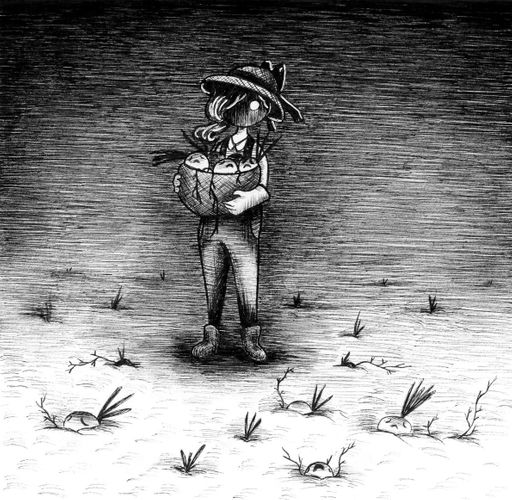 Dream 9, 2021, ink illustration, 6.75 x 6.5 inches