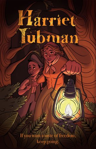 Harriet Tubman, 2021, digital illustration, book cover, 11x17