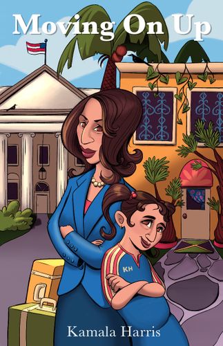 Kamala Harris, 2021, digital illustration, book cover, 11x17