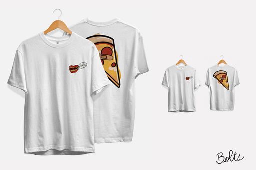 Bolts Slice Tee Mockup, 2021