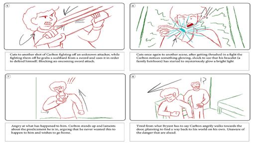 Teaser Trailer Storyboard (Panel 02), Feb 8, 2020, character design for Mecha Knight
