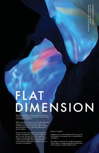 Interspectral (Flat Dimension), 2021, inkjet poster, 24 x 36 inches