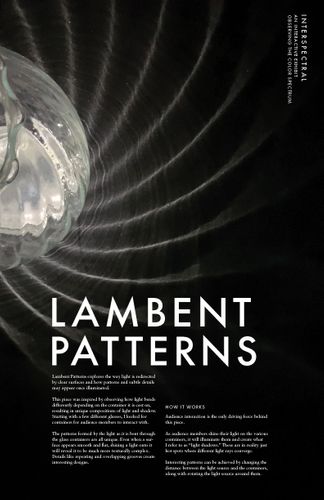Interspectral (Lambent Patterns), 2021, inkjet poster, 24 x 36 inches