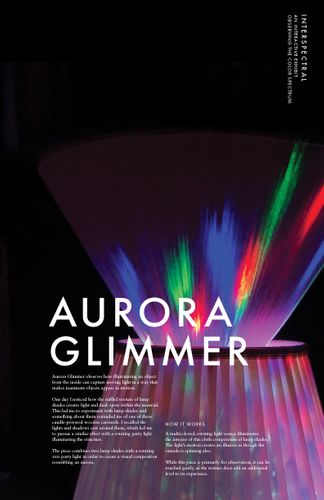 Interspectral (Aurora Glimmer), 2021, inkjet poster, 24 x 36 inches