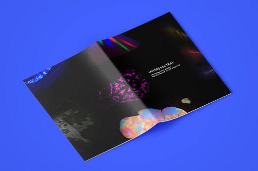 Interspectral (front and back cover), 2021, inkjet print, 8.5 x 11 inches