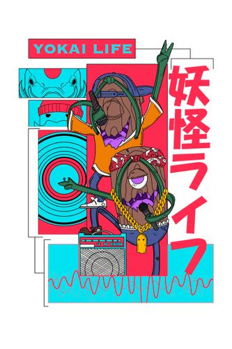 Old School, 2021, back apparel design, 15 inches x 20 inches