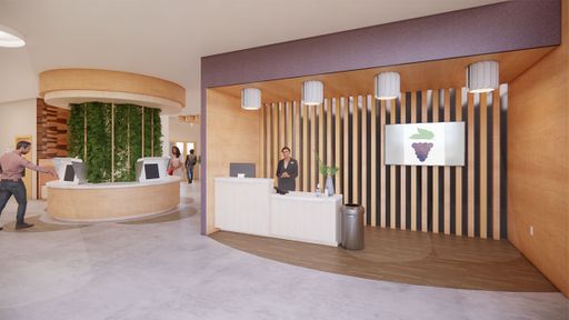 Canopy Coworking, 2021, reception desk