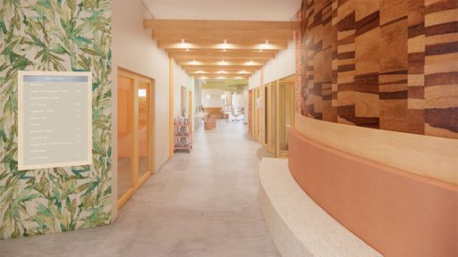 Canopy Coworking, 2021, multipurpose room hallway