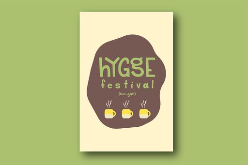 Hygge Festival, 2021, hygge festival poster, 20 x 30 inches