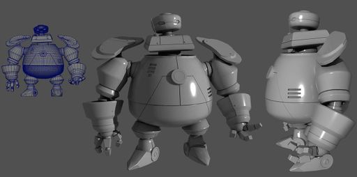 Security Robot, 2020, 3D modeling, digital