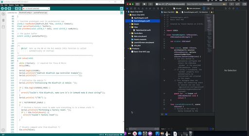 Merging arduino and swift code