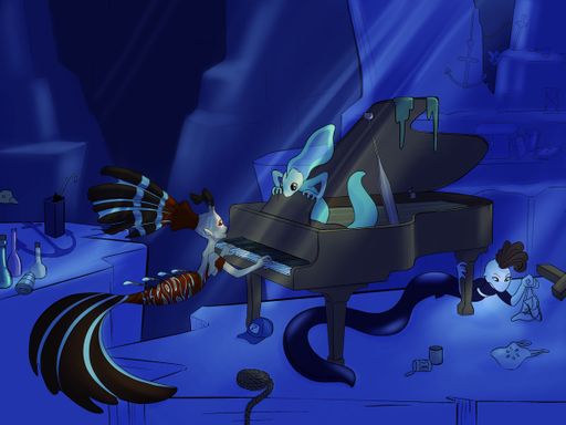 Piano, 2021, digital illustration, 12x9 inches