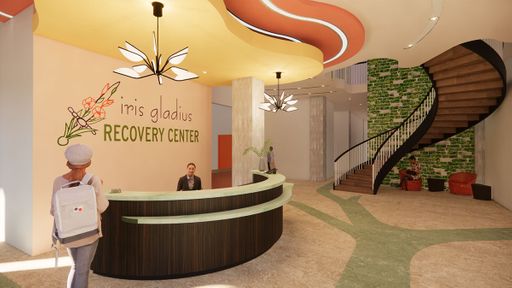 Iris Gladius Reception, 2021, designed reception and lobby