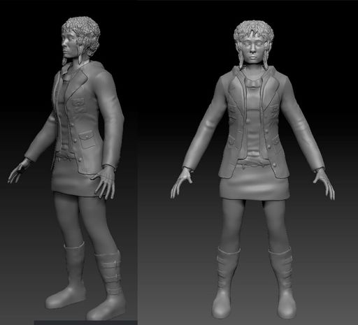 Ramona Flowers/ Mary Elizbeth Winstead, 2020, Ramona Flowers Zbrush Head Skulpt
