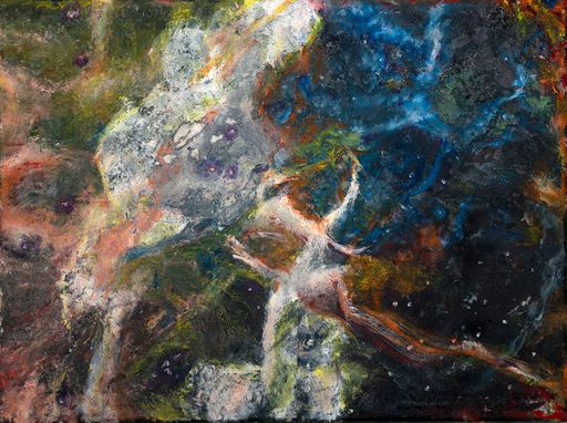 Orion Nebula, 2022, oil on canvas, 18 x 24 inches