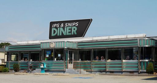 Ips & Snips, 2022, diner rendering