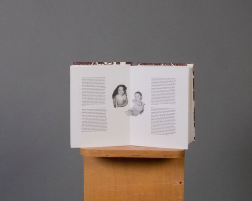 For The Sake of Me seventeenth spread, 2022, the second informational spread Cultural Understandings of Money, 7.75x11.75 in