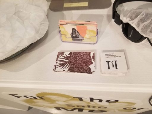 For The Sake of Me business card and takeaways, 2022, 2.5x3 in