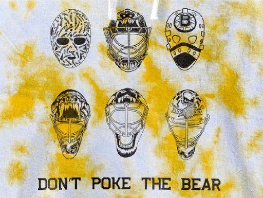 The Bear, 2022, Boston Hockey t-shirt design closeup, 10 x 10 in