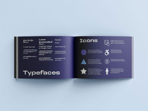 Starscape, 2022, typeface & icon page mockup
