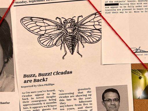 Neighborville, 2022, a scan of the Neighborville Times, 8.5 x 14 in