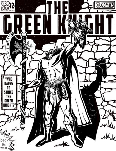 The Green Knight, 2021, digital, 8.5 x 11 in.